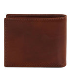 Elégant portefeuille en cuir pour homme 3 volets