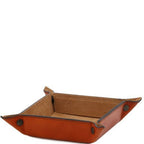 Exclusive leather valet tray small size