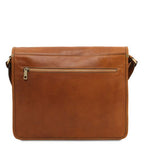 TL Messenger - Two compartments leather shoulder bag - Large size