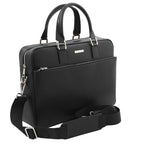 Torino - Saffiano leather laptop briefcase