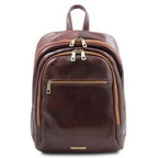 Perth - 2 Compartments leather backpack