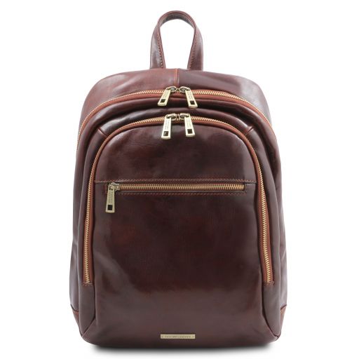 Perth - 2 Compartments leather backpack