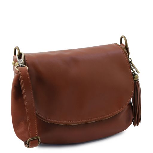 TL Bag - Soft leather shoulder bag with tassel detail Secondary image