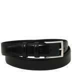 Elegant brushed leather belt 35mm