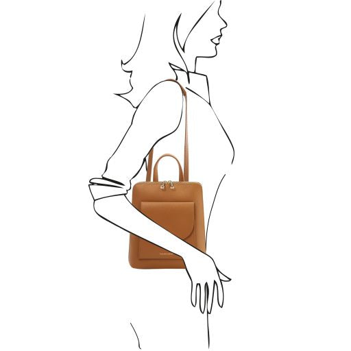 TL Bag - Petite sac à dos en cuir pour femme