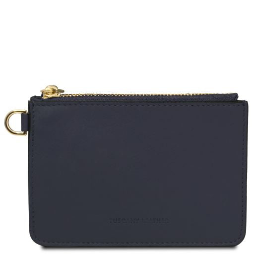 Porte cartes en cuir avec poignée