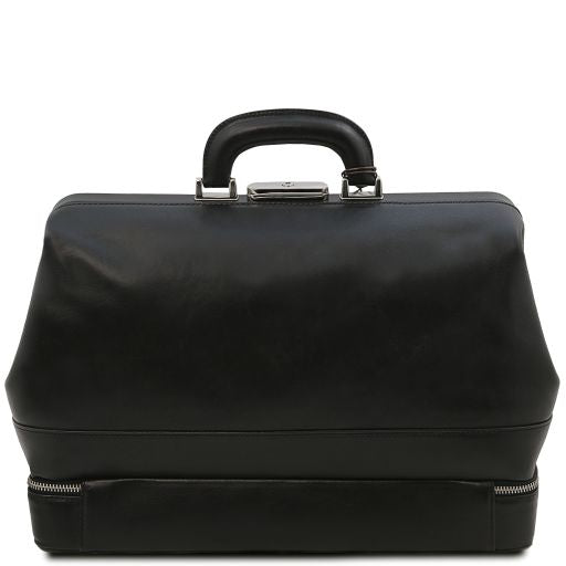 Giotto - Elégante Mallette médecin en cuir à double fond